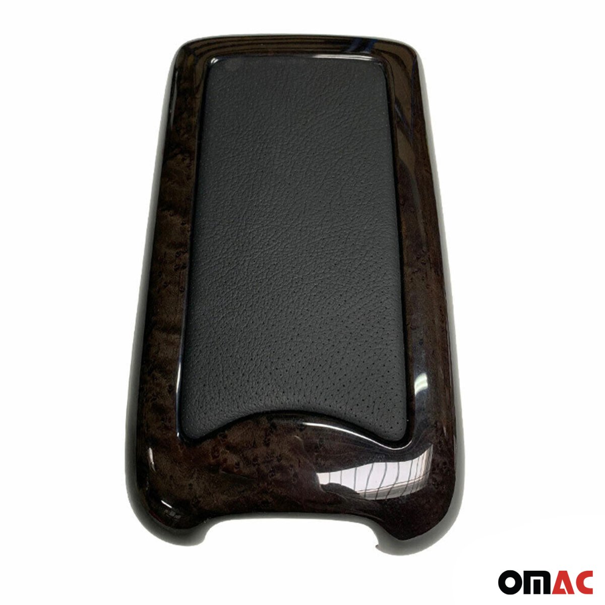 Merecedes C Class W203 Armrest Box Lid - Omac - Birdeye-Black Leather - Black (2000-2007)